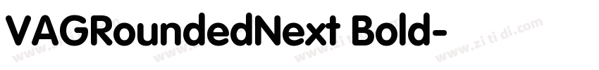 VAGRoundedNext Bold字体转换